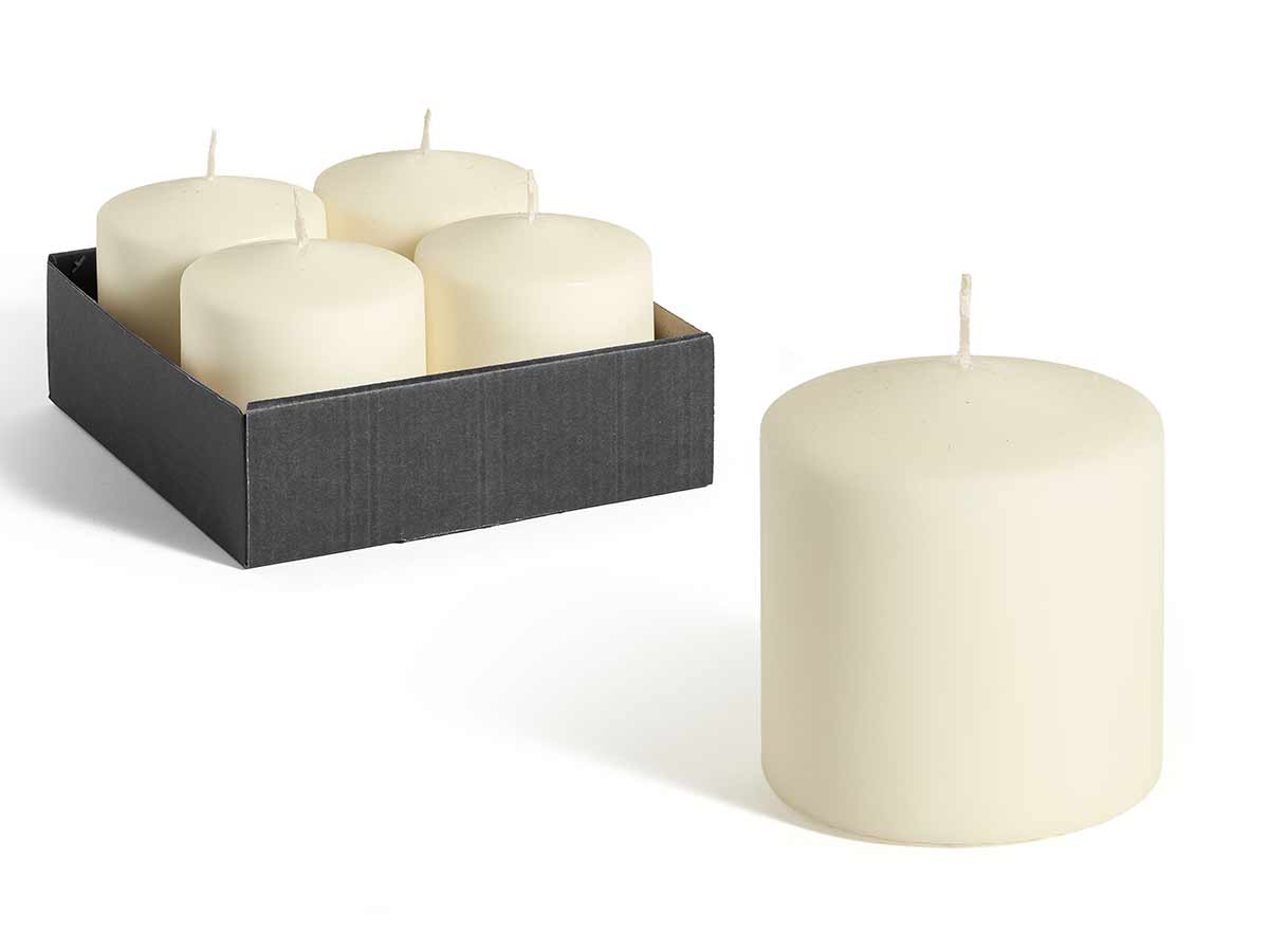 VELA TACO CREMA ANCHA 10CM