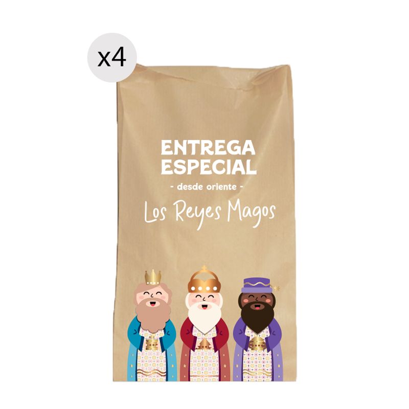 JUEGO DE 4 SOBRES DE REGALO 20X30 REYES MAGOS