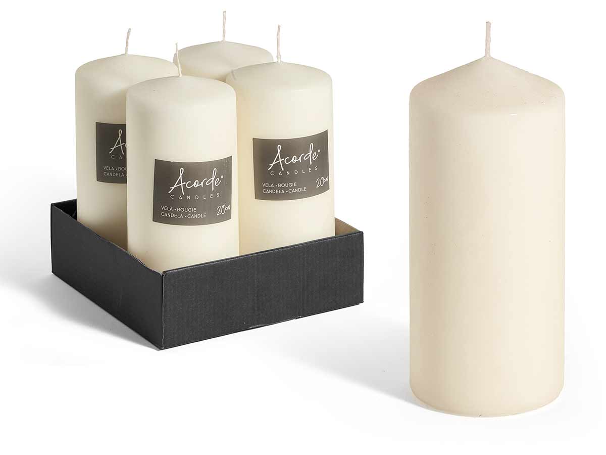 VELA TACO CREMA ANCHA 20CM