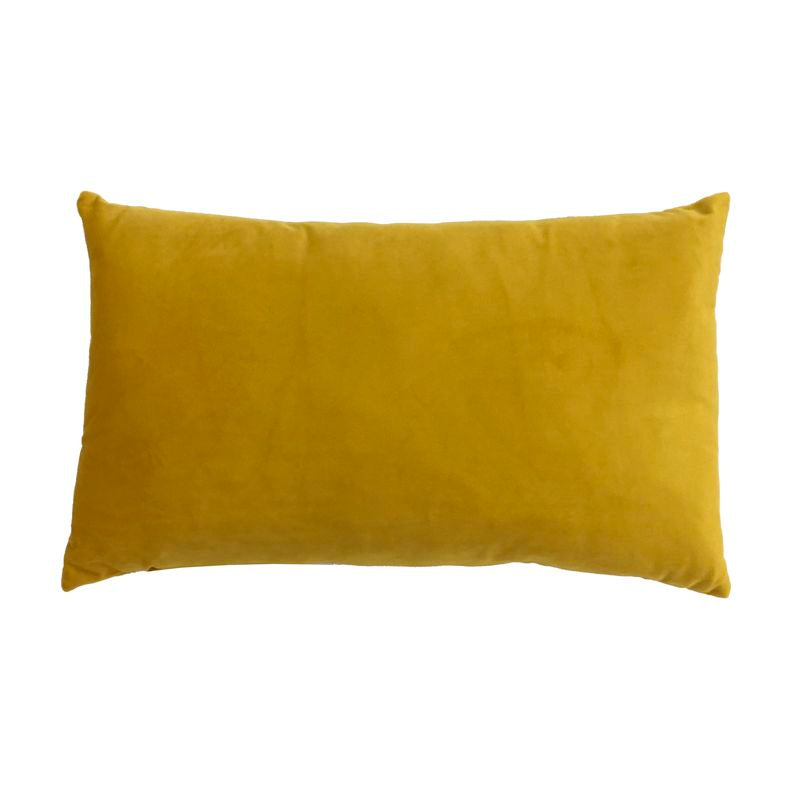 COJIN 30X50 TERCIOPELO MOSTAZA