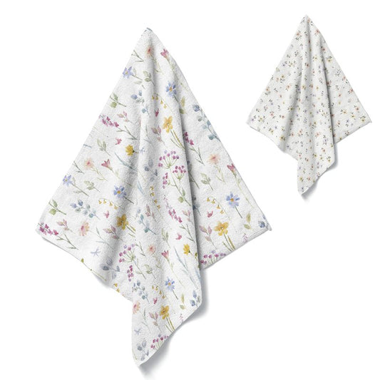 PAÑO COCINA 35X50 MICROFIBRA FLORES