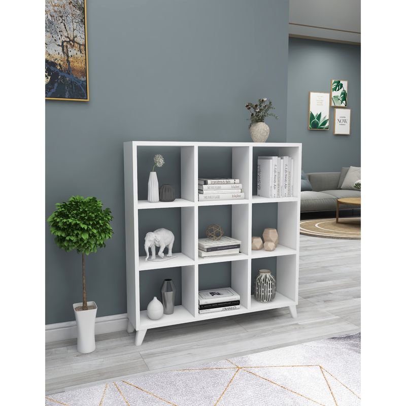 ESTANTERIA 9 CUBOS BLANCO