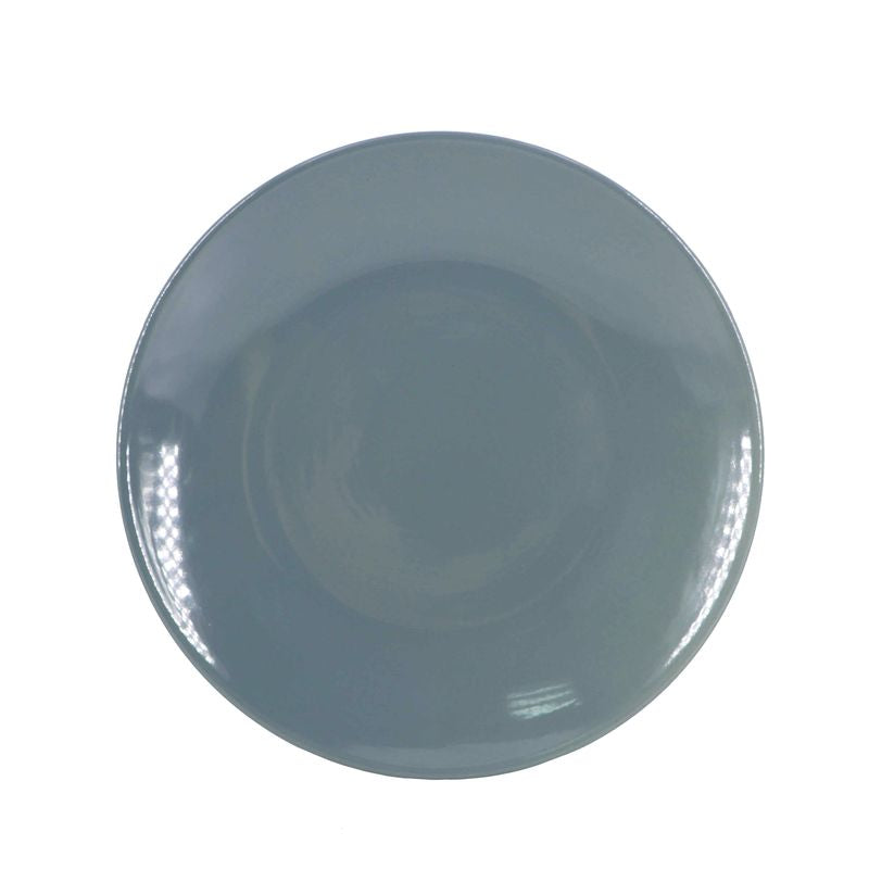 PLATO POSTRE 19CM LISO GRIS AZULADO