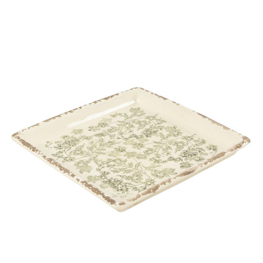 VACIABOLSILLOS CUADRADO FLOR VERDE