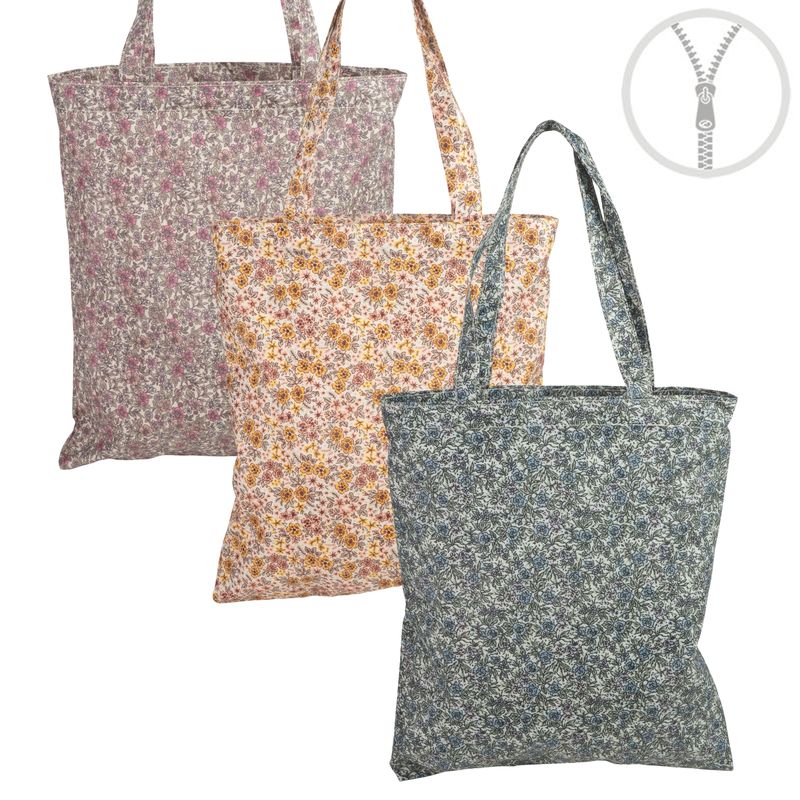 BOLSA CON CREMALLERA WATERPROOF FLORES