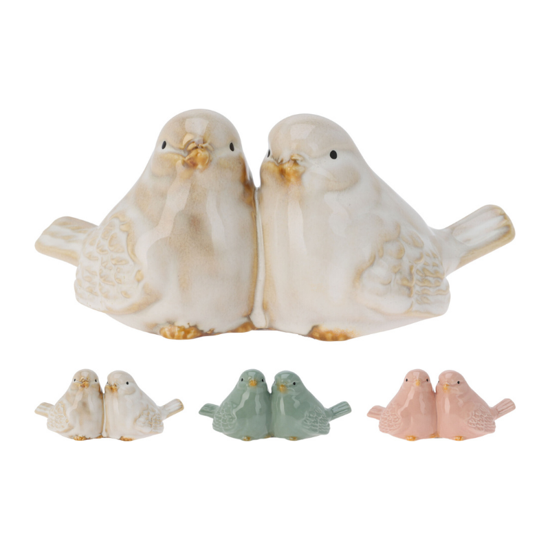 FIGURA PAJAROS PORCELANA 7,5CM