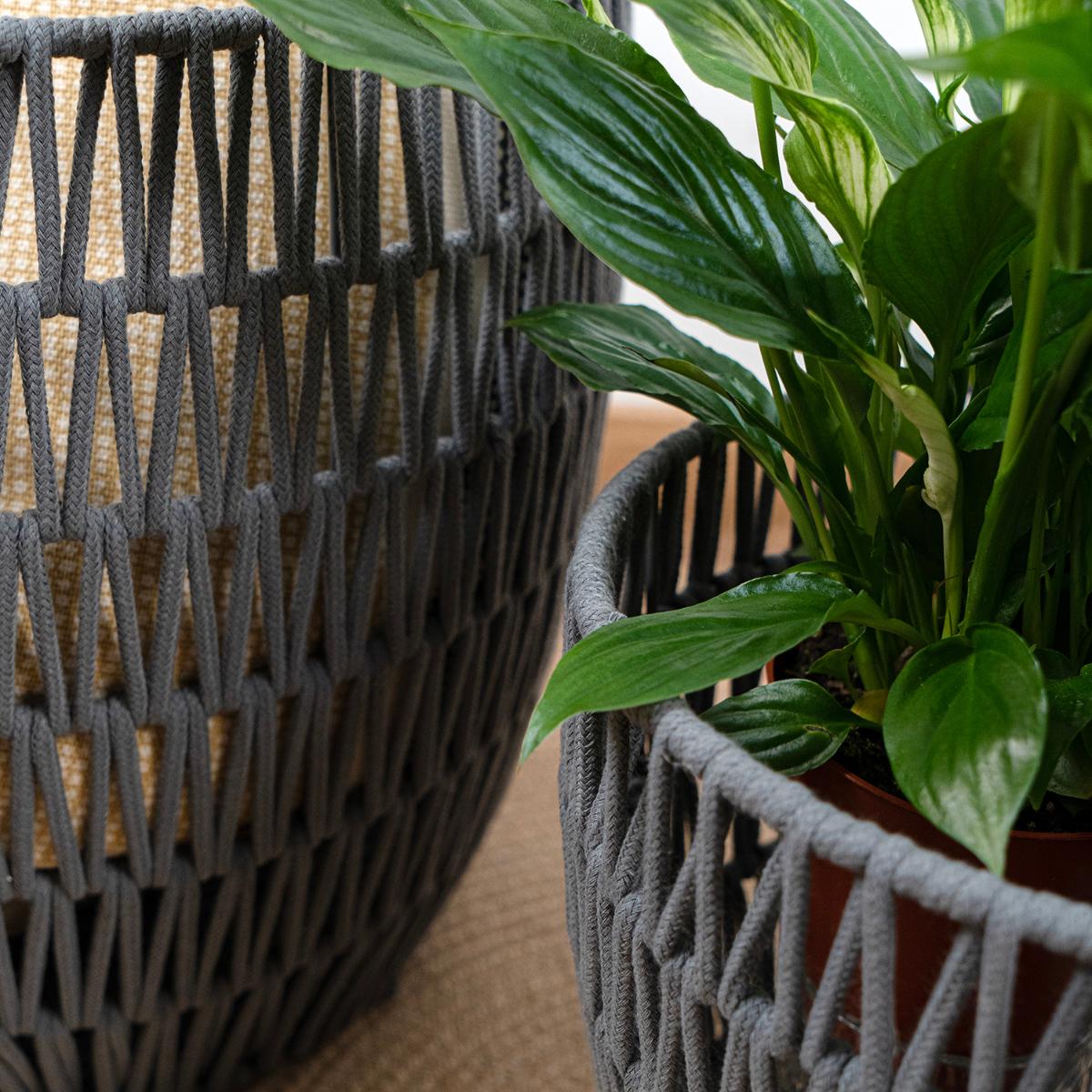 SET CESTAS ALGODÓN Y ACERO