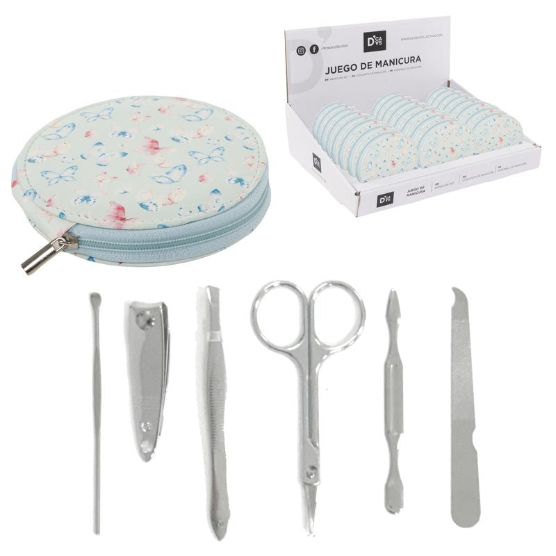 JUEGO DE MANICURA 6 PIEZAS MARIPOSAS