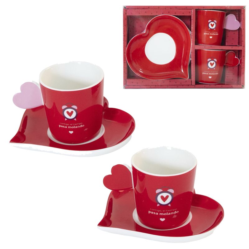 JUEGO CAFE 100ML AMOR