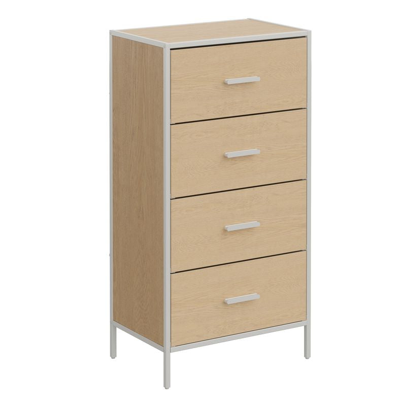 CAJONERA 4 CAJONES COLOR ABEDUL OSLO
