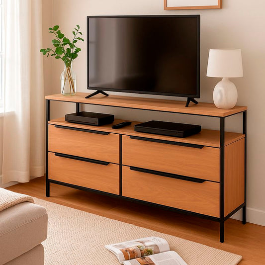 MUEBLE TV CAJONES 1 ESTANTE COLOR ROBLE SOHO