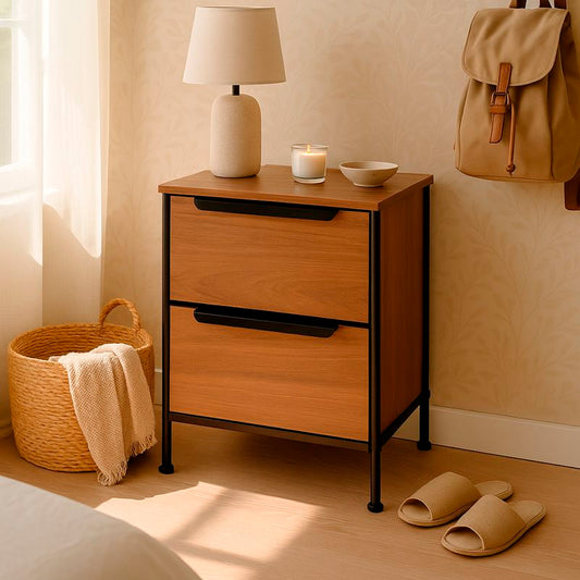 CAJONERA 2 CAJONES COLOR ROBLE SOHO