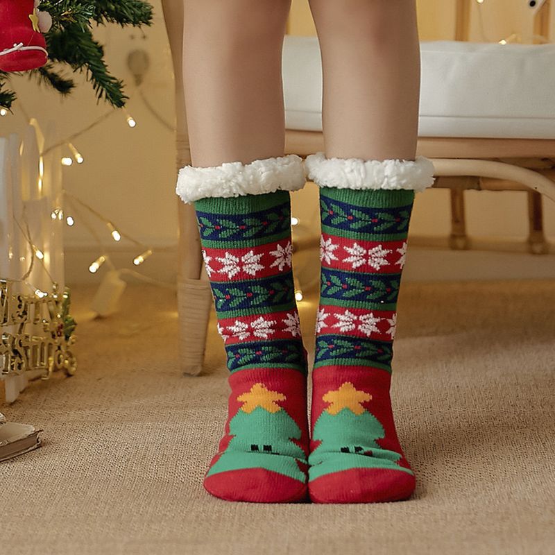 CALCETINES BORREGUITO NAVIDAD TALLA UNICA