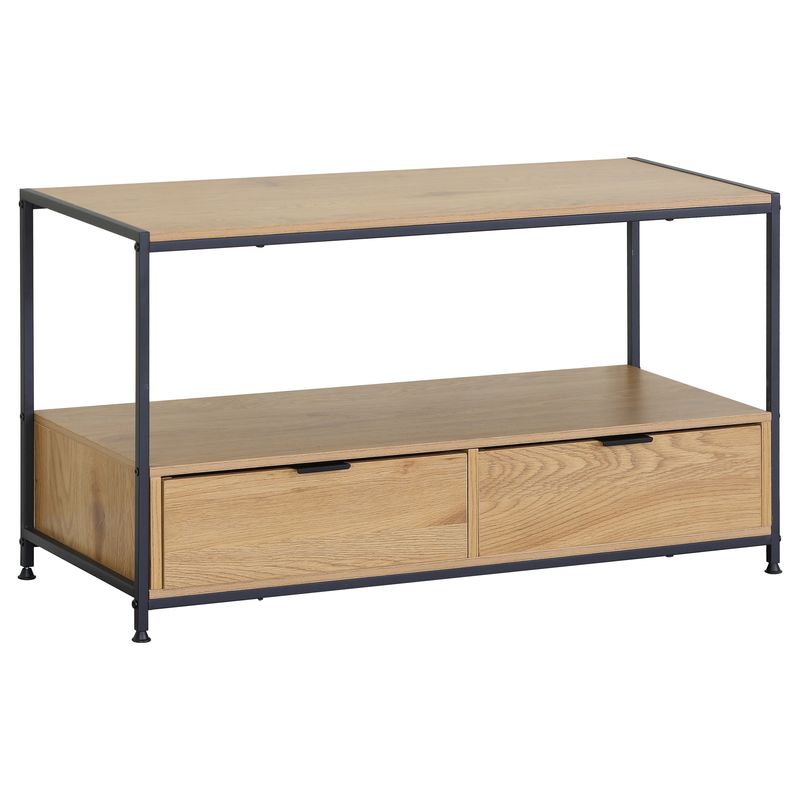 MESA DE CENTRO 2 CAJONES MADERA