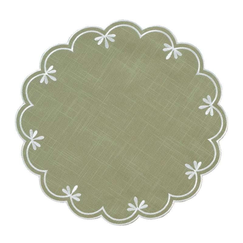 INDIVIDUAL 38CM ONDAS VERDE