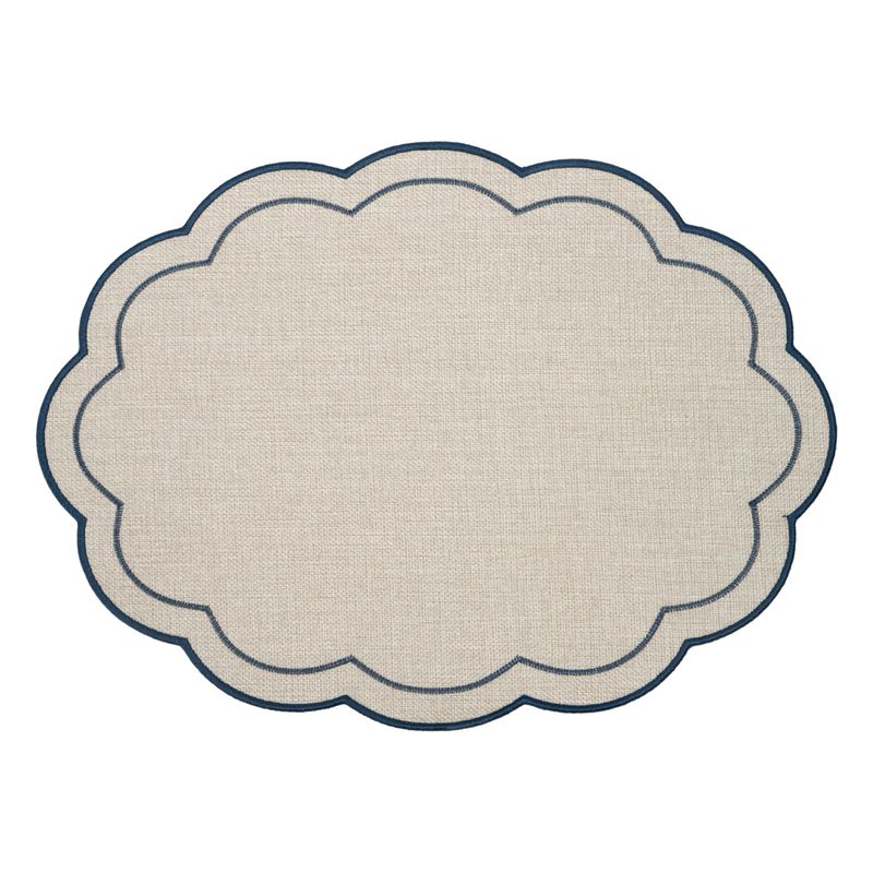 INDIVIDUAL ONDAS BOIS&TERRE AZUL 45X33CM