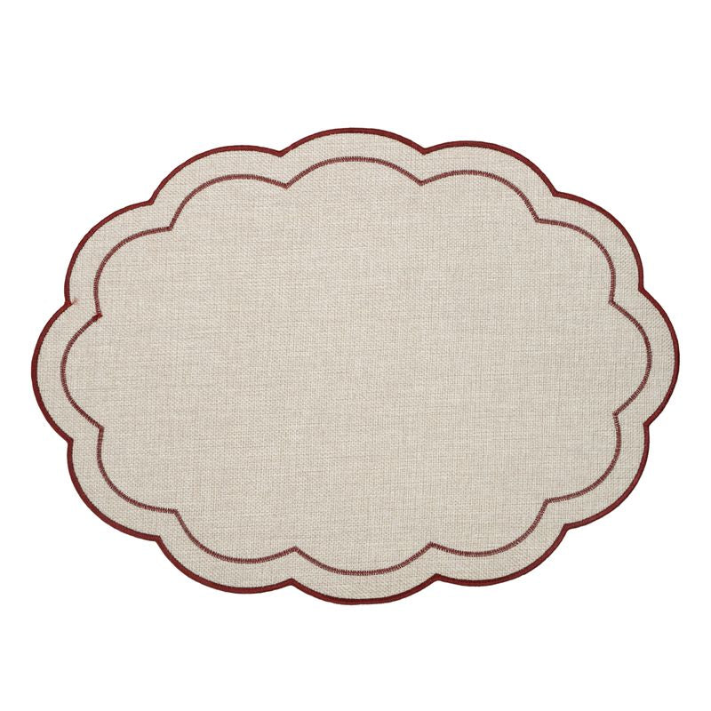 INDIVIDUAL ONDAS BOIS&TERRE ROJO 45X33CM
