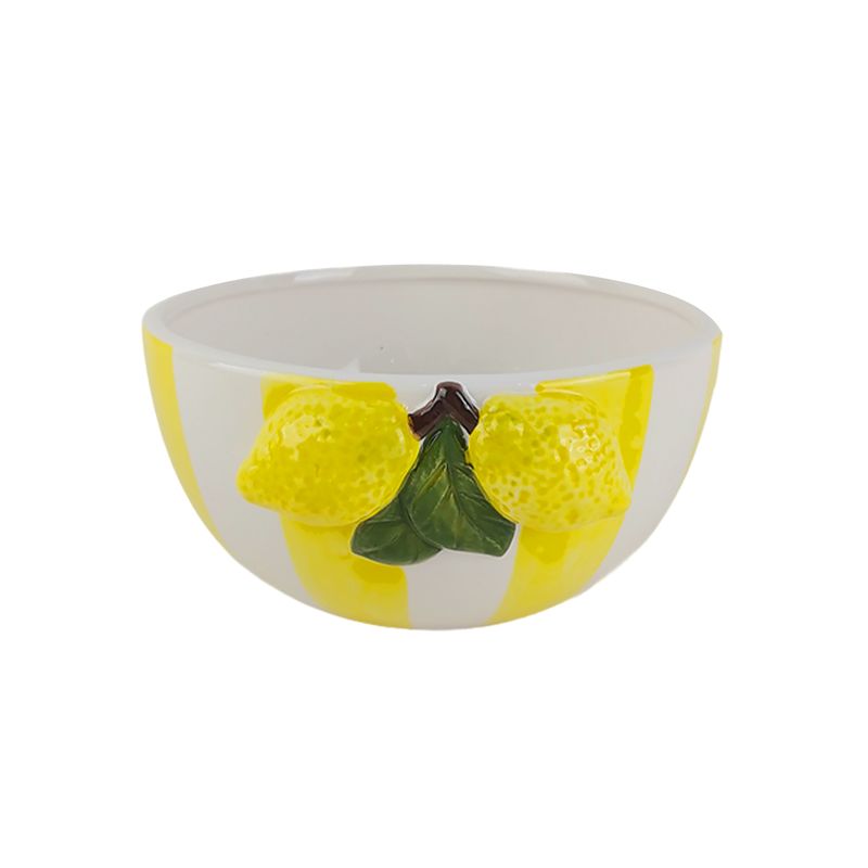 BOL 19,5CM RAYAS LIMONES