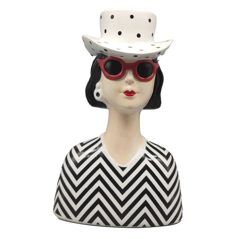 JARRON FIGURA DECORATIVA CABEZA