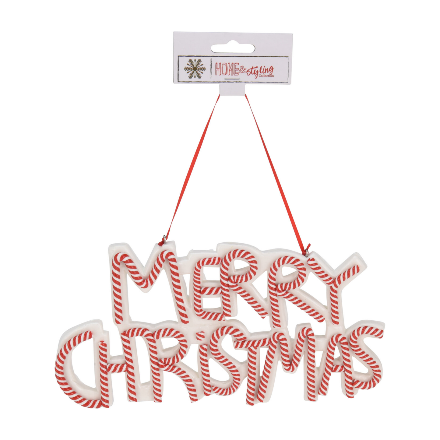 DECORACION COLGANTE FELIZ NAVIDAD 12CM