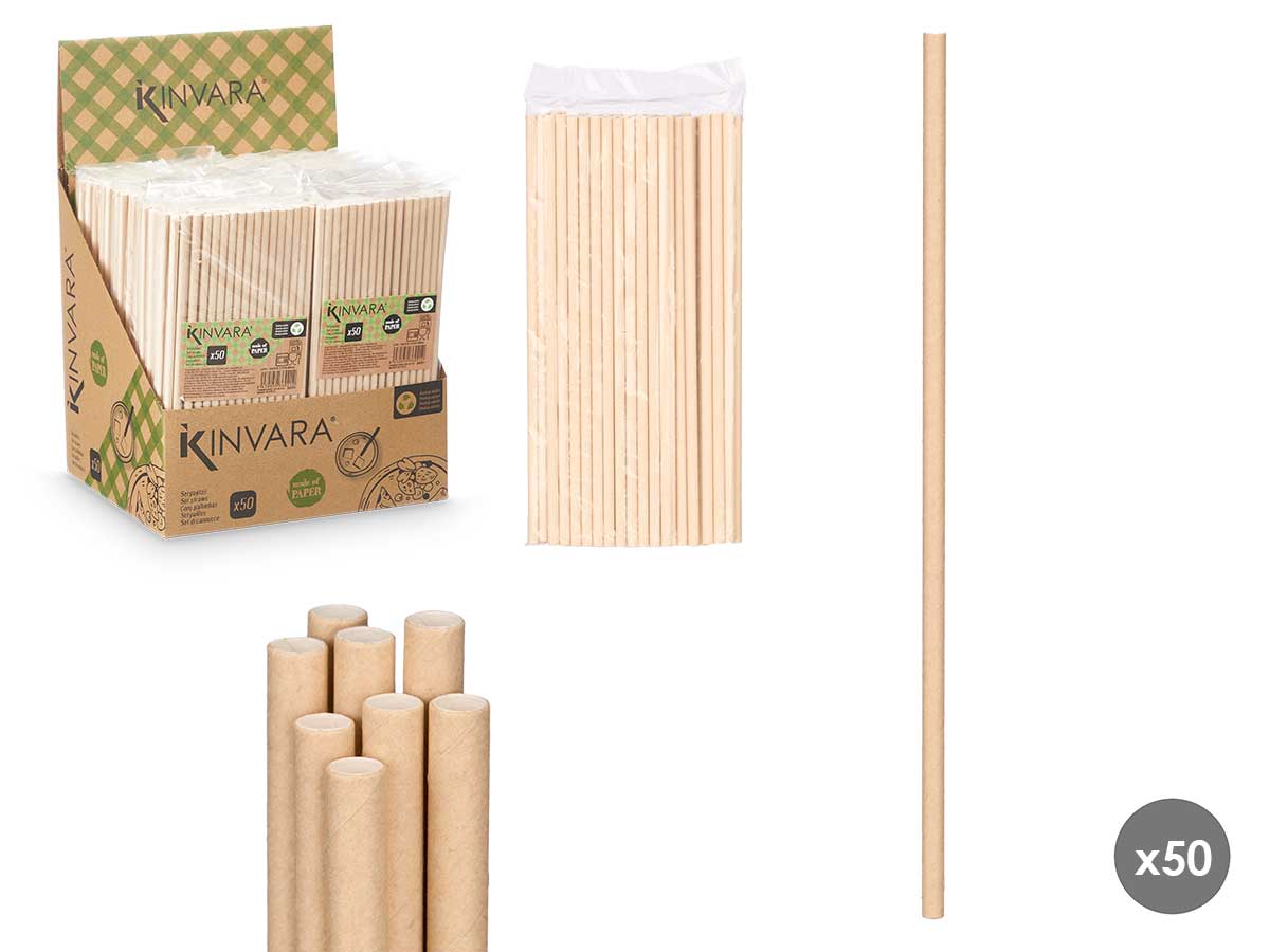 SET 50 PAJITAS KRAFT