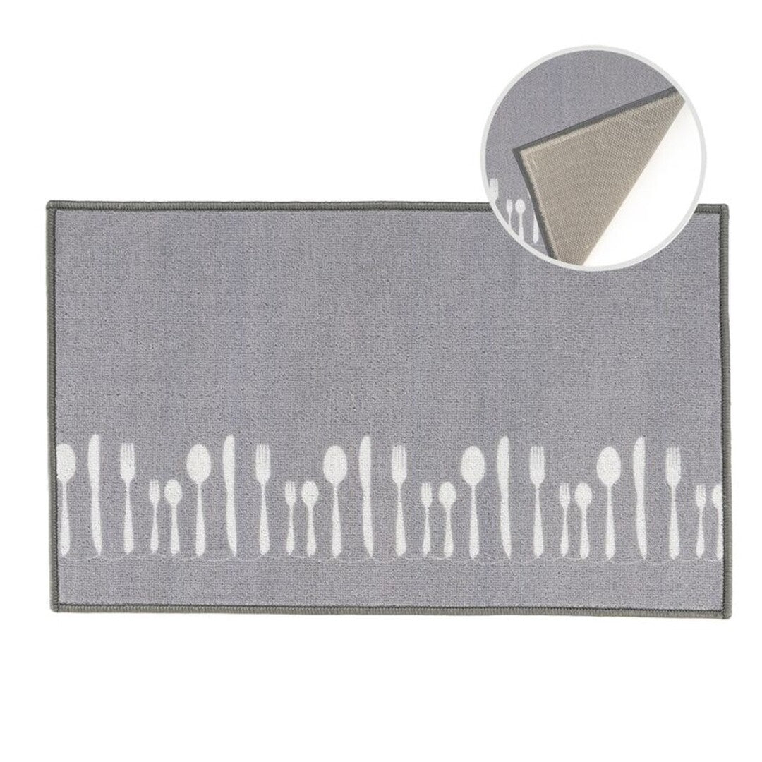 ALFOMBRA COCINA 70X43 CUBIERTOS