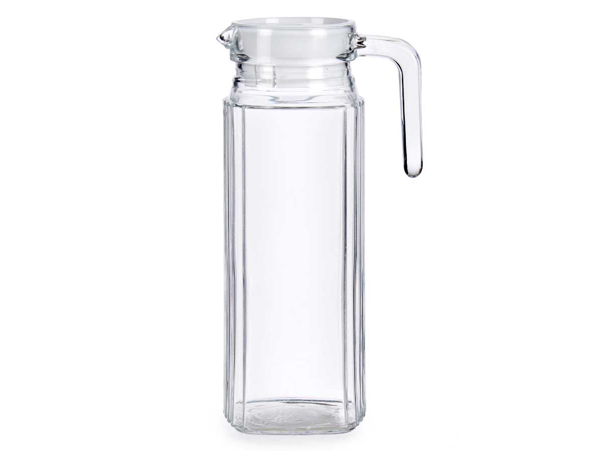 JARRA CUADRADA RAYADA 1L