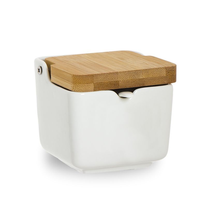 AZUCARERO TAPA BAMBÚ BLANCO