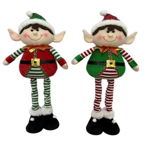 ELFO NAVIDEÑO EXTENSIBLE 26X13X40CM