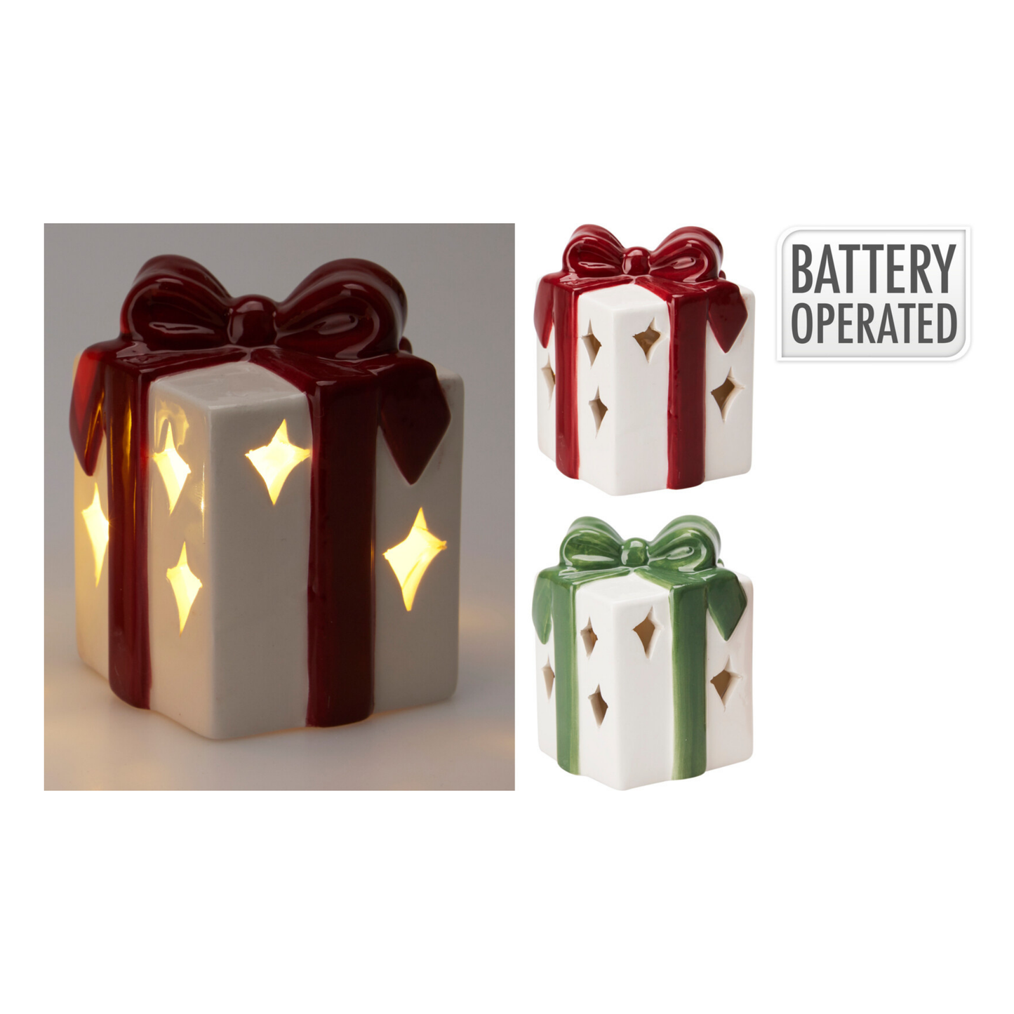 FIGURA CAJA DE REGALO LED 8,5CM