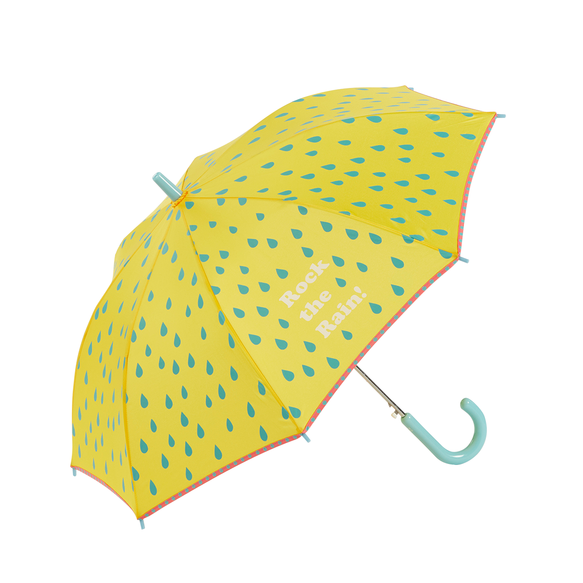 PARAGUAS INFANTIL GOTAS AMARILLO