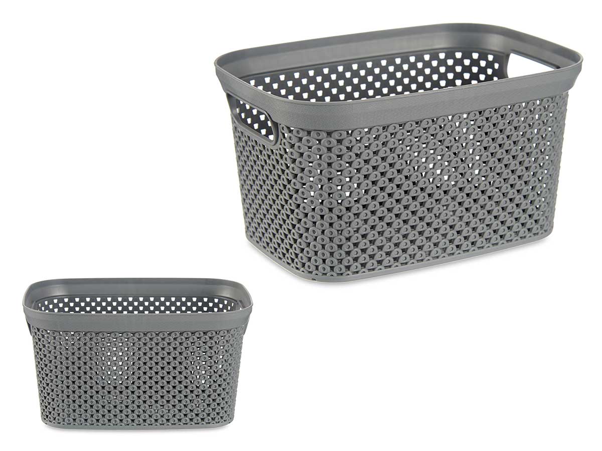 CESTO ORGANIZADOR PLÁSTICO 3L ANTRACITA