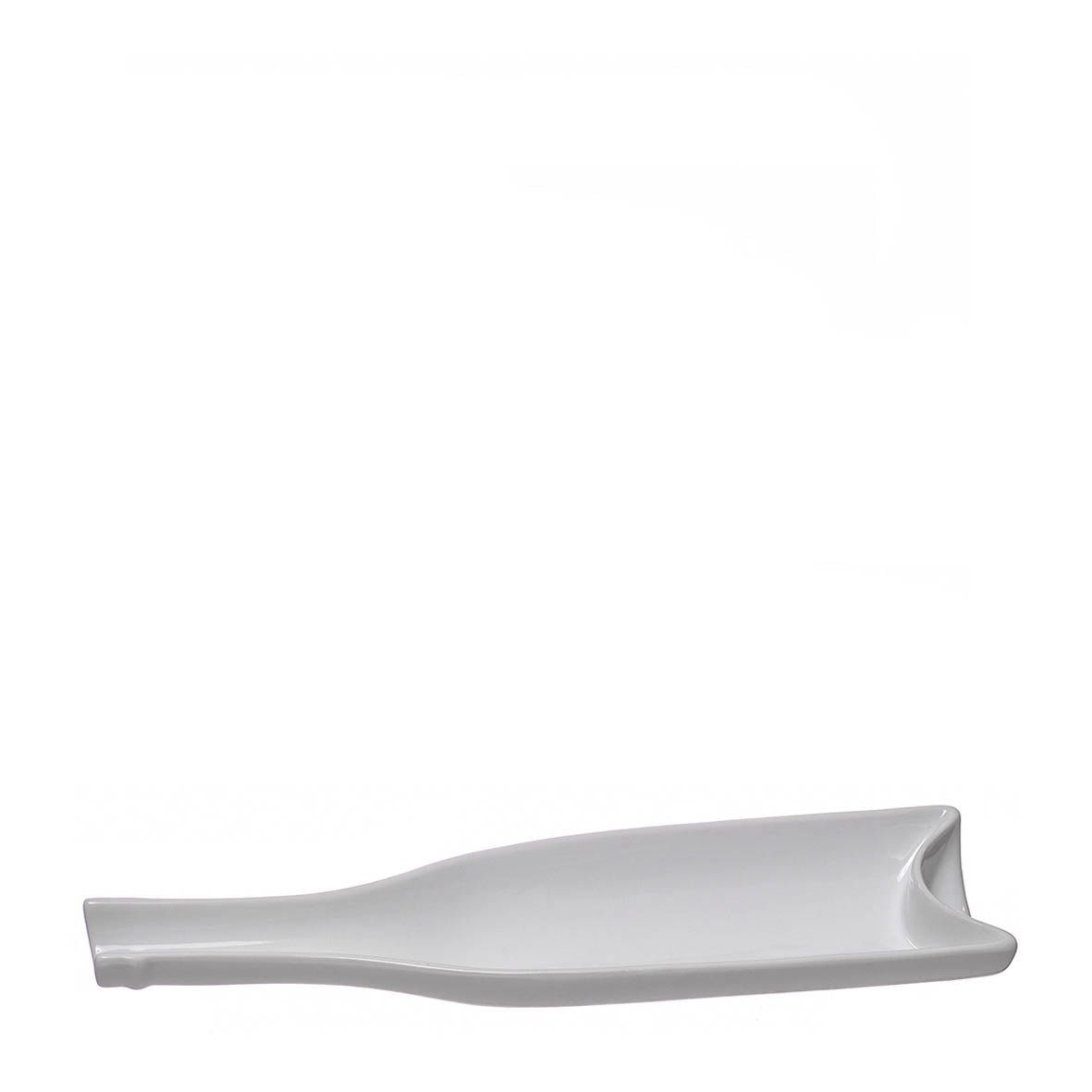 BANDEJA PORCELANA FORMA BOTELLA