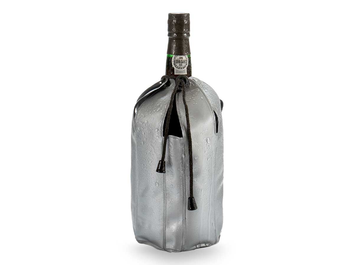 ENFRIADOR BOTELLA VINO GRIS