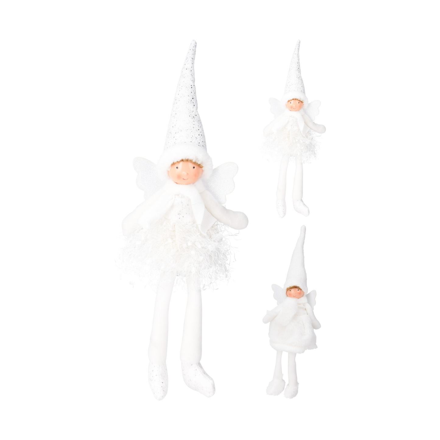 ANGEL NAVIDEÑO 40CM BLANCO