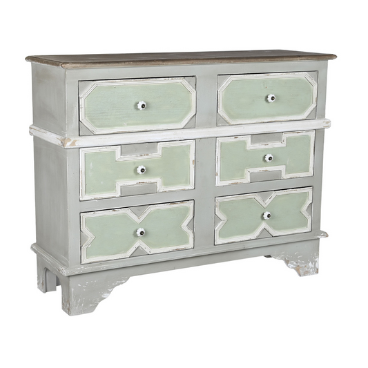 COMODA MADERA DE ABETO ENVEJECIDA