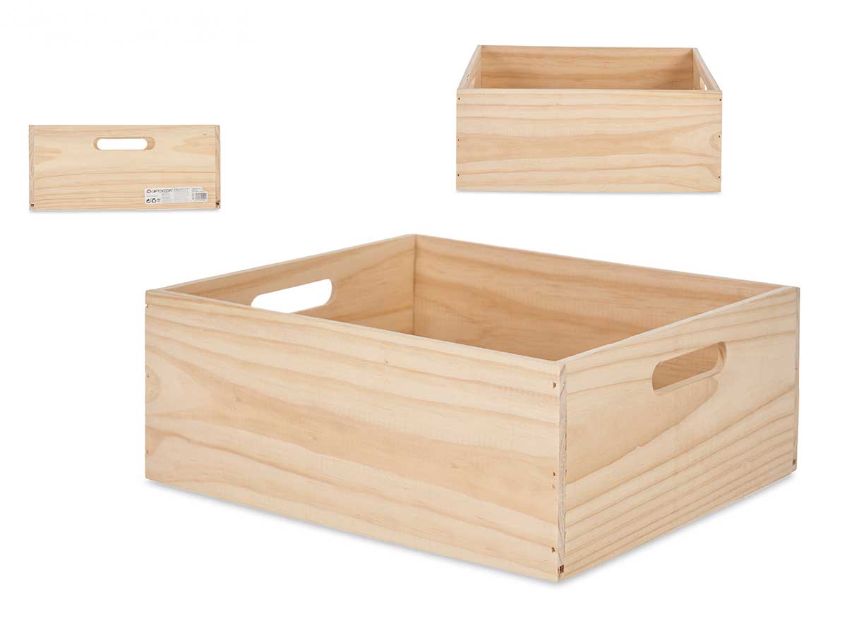 CAJA MADERA CERRADA 36X31CM