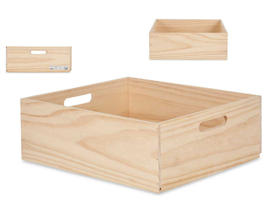 CAJA MADERA CERRADA 40X35CM