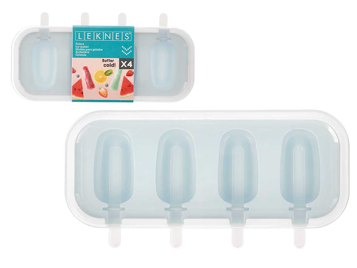 MOLDE SILICONA CUATRO HELADOS