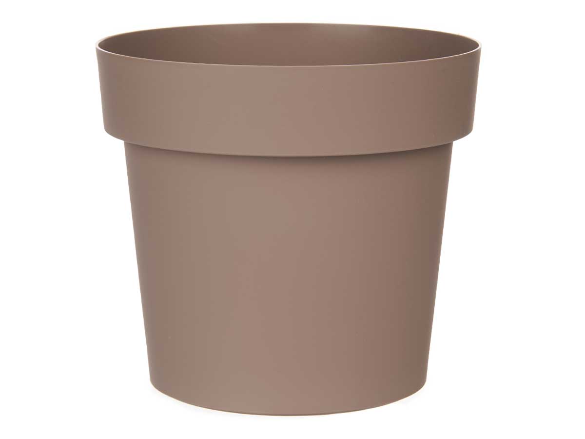 MACETA PLASTICO MARRON 16CM