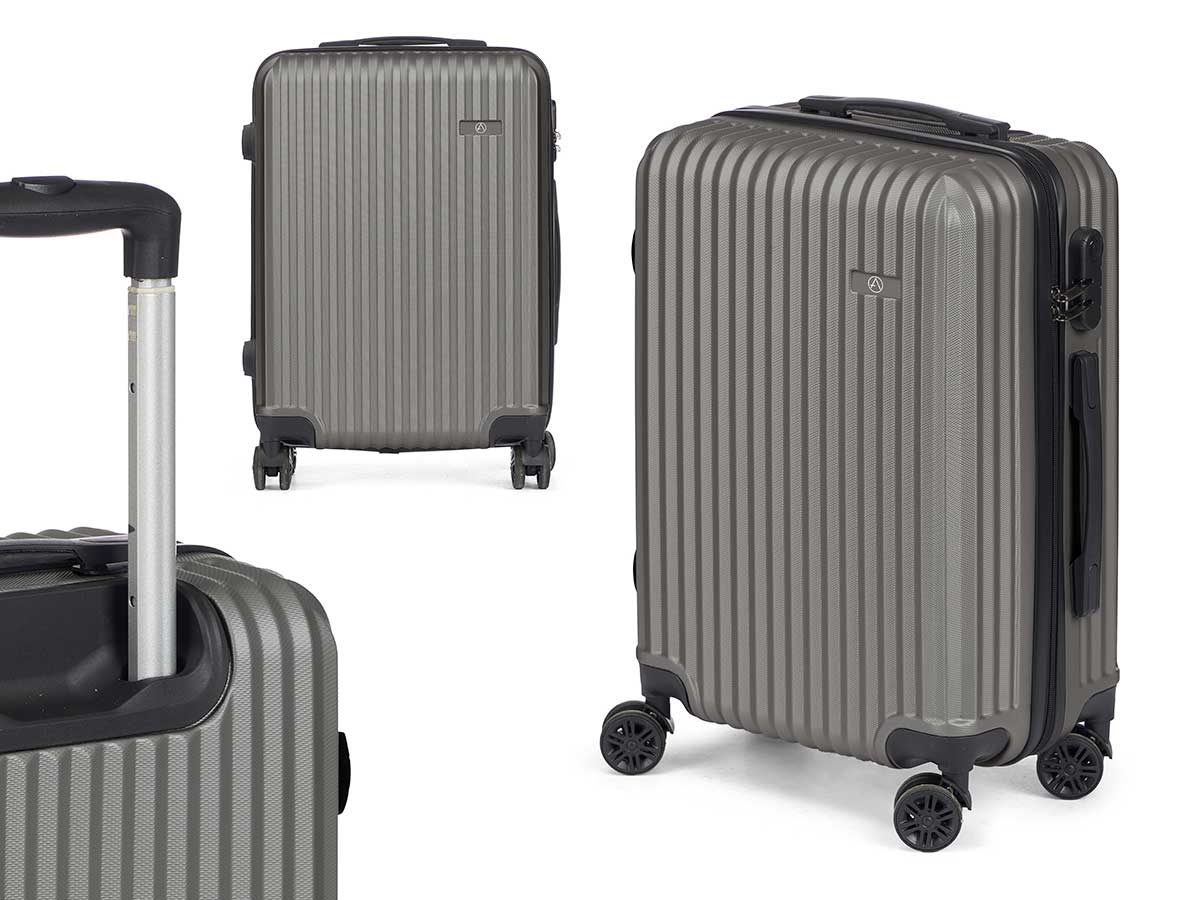 MALETA LISTON CABINA GRIS OSCURO