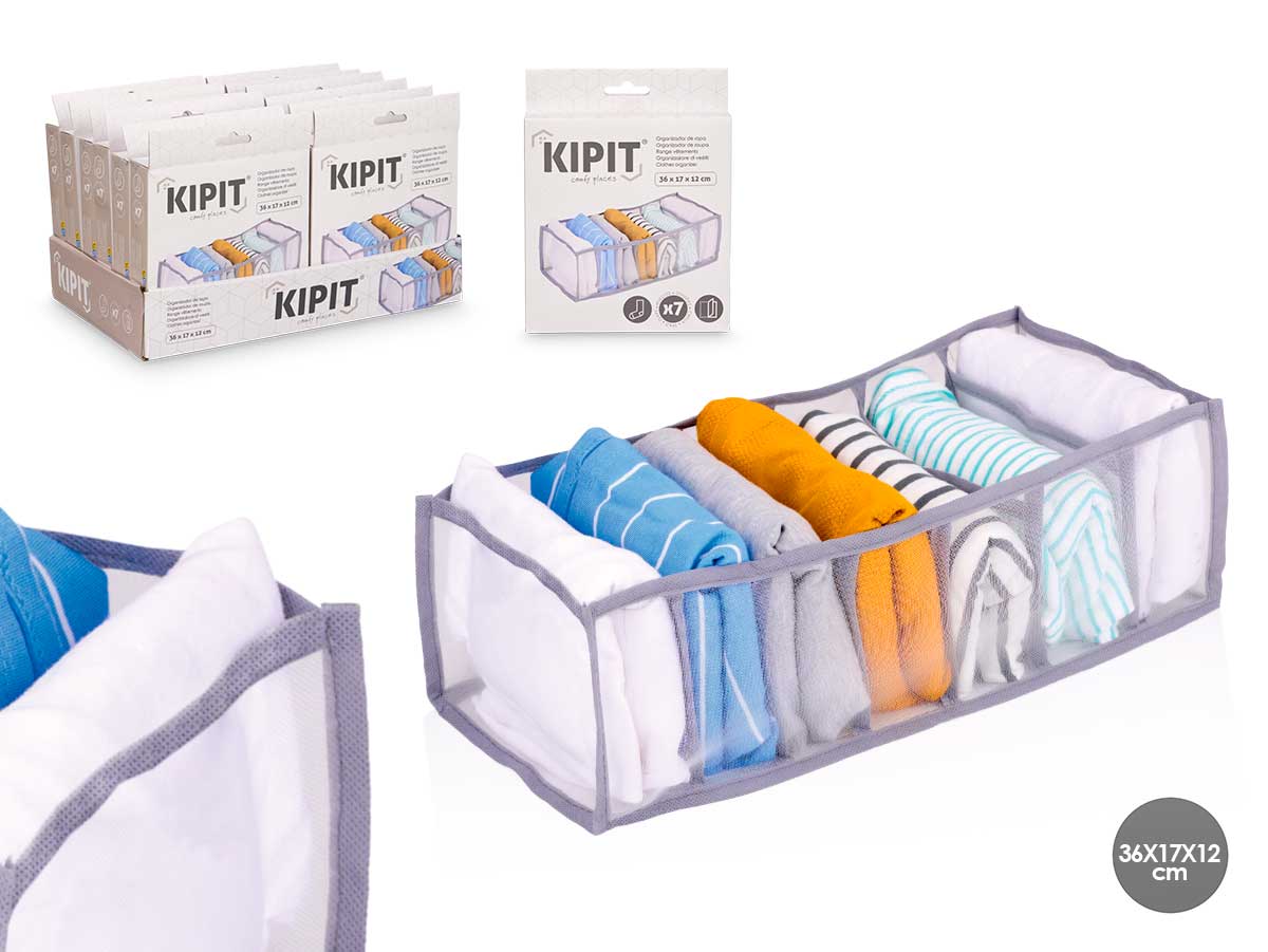 ORGANIZADOR 7 COMPARTIMENTOS ROPA INTERIOR
