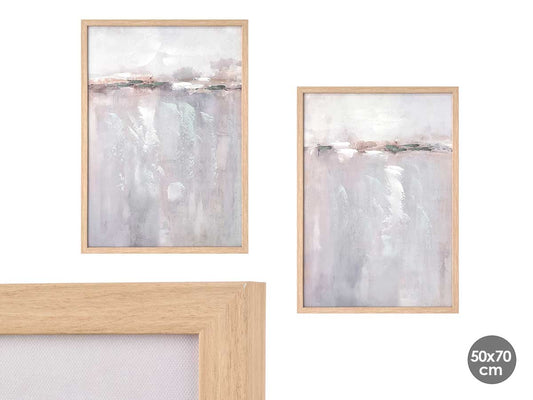 LIENZO MARCO NATURAL PUERTO 50X70CM