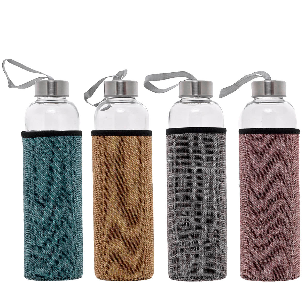 BOTELLA CRISTAL CON FUNDA