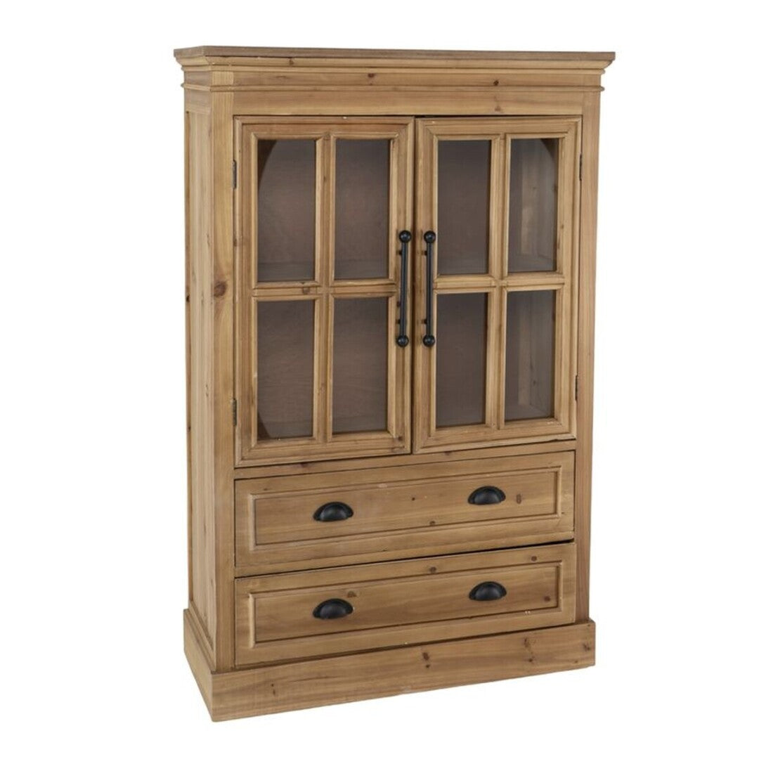 VITRINA 2 CAJONES NATURAL