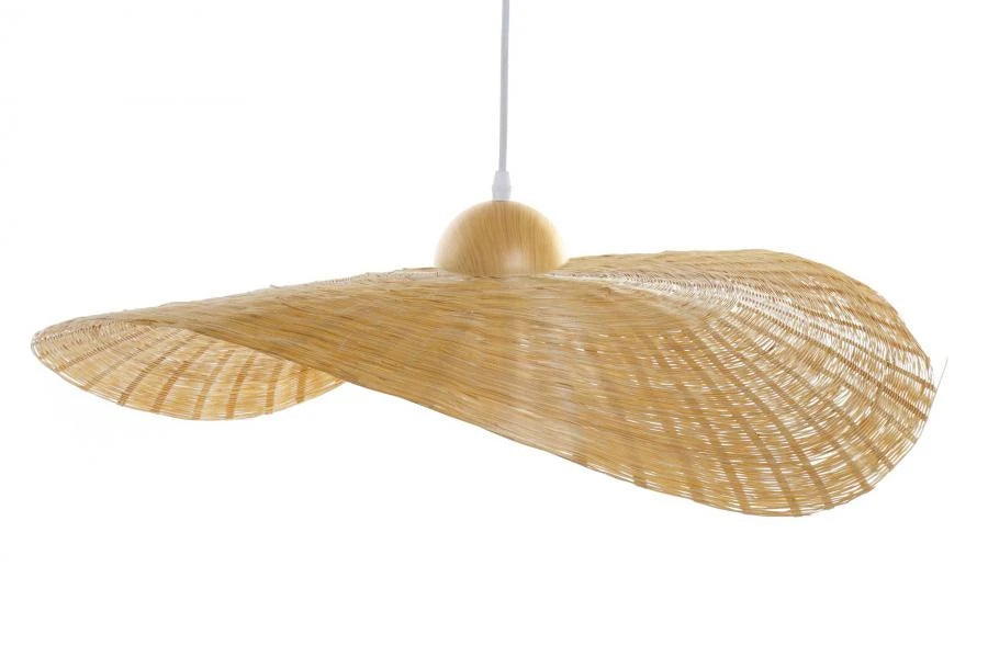 LAMPARA TECHO BAMBU 70X70X10 PAMELA NATURAL