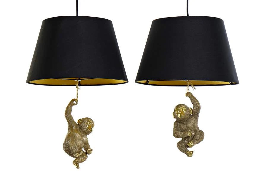LAMPARA TECHO RESINA 35,5X35,5X51 MONO 2 SURT.