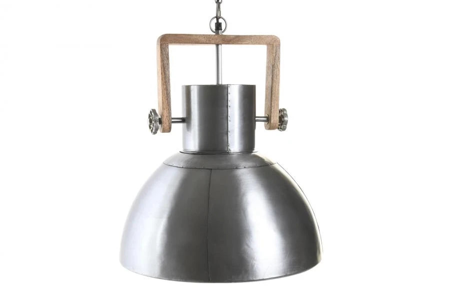 LAMPARA TECHO HIERRO MANGO 40X40X47 ZINCADO