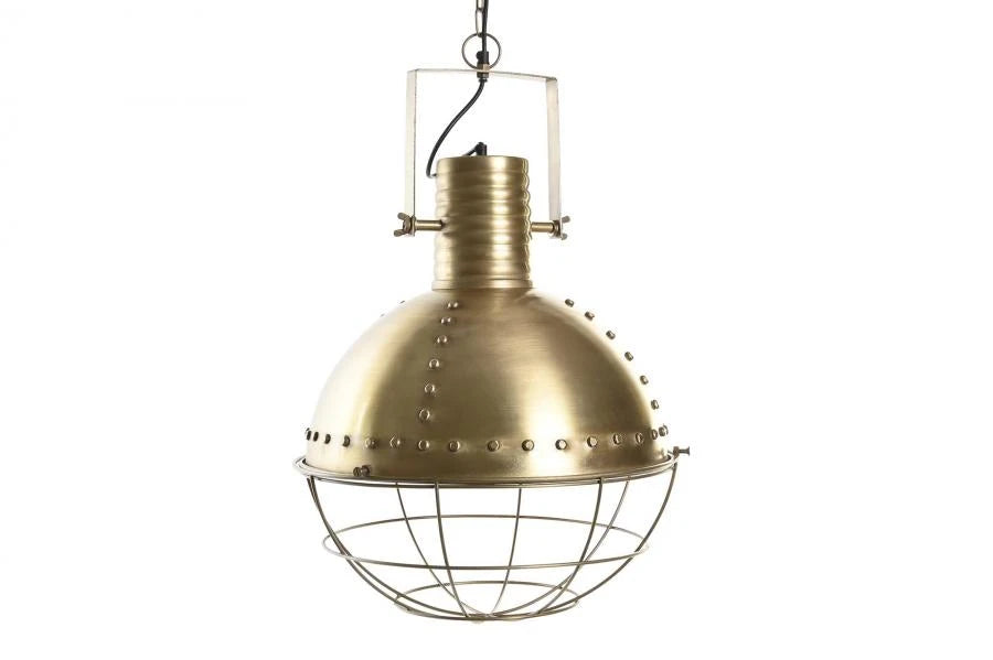 LAMPARA TECHO HIERRO 43X43X61 DESGASTADO DORADO