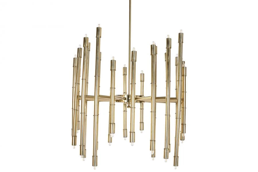 LAMPARA TECHO ACERO PATINADO 74X74X158 BRILLANTE
